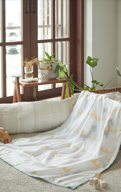 Dohar - My Best Gira Friend The Giraffe - Yellow – Bed Linens on Brown Living™. SKU: 249 - 16115 - MSY - CDB - 0031A - YellowTri. Img 18.