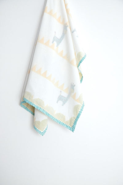 Dohar - My Best Gira Friend The Giraffe - Yellow – Bed Linens on Brown Living™. SKU: 249 - 16115 - MSY - CDB - 0031A - YellowTri. Img 17.