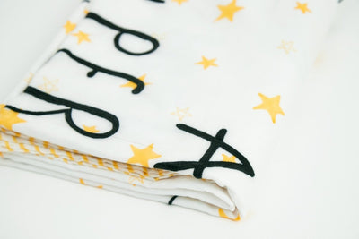 Dohar - Superbaby Flies Over Town - Emroidered – Bed Linens on Brown Living™. SKU: 249 - 16145 - MSY - CDB - 0031C - BlackEmb. Img 5.