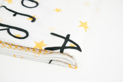 Dohar - Superbaby Flies Over Town - Emroidered – Bed Linens on Brown Living™. SKU: 249 - 16145 - MSY - CDB - 0031C - BlackEmb. Img 4.