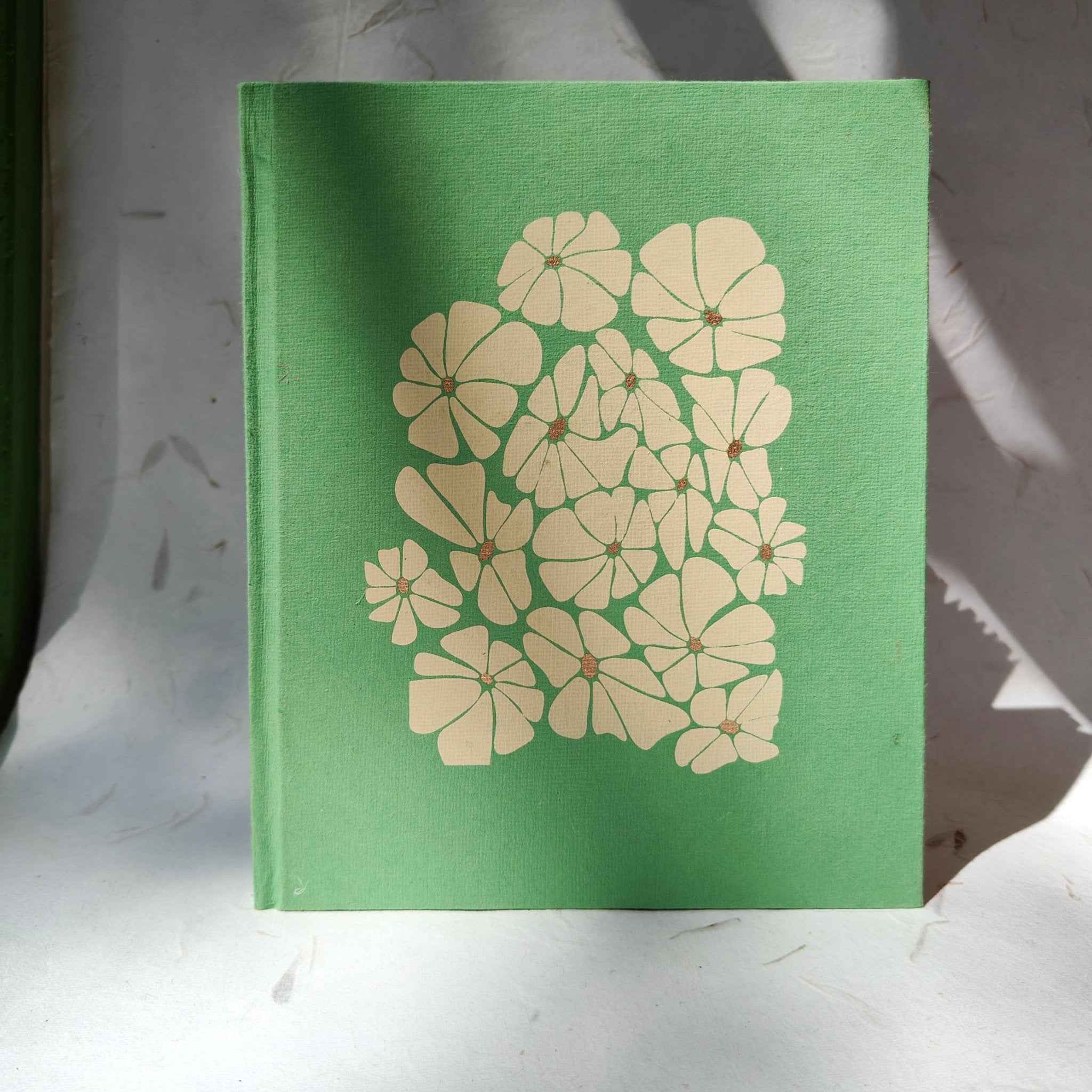 Dotted Handmade Paper Notebook - Green | Verified Sustainable by Brown Living™