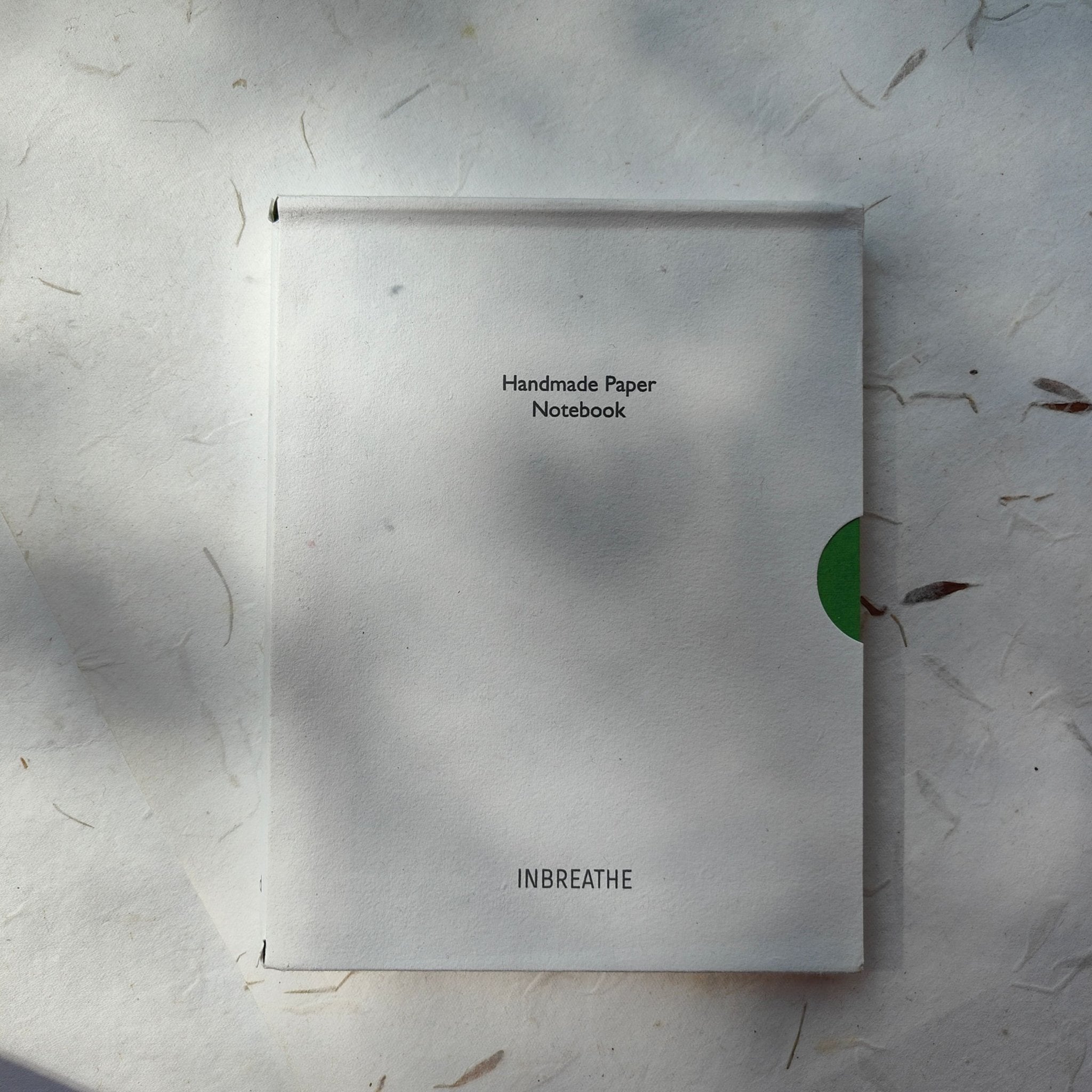 Dotted Handmade Paper Notebook - Green | Verified Sustainable by Brown Living™