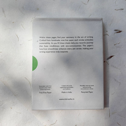 Dotted Handmade Paper Notebook - Green | Verified Sustainable by Brown Living™