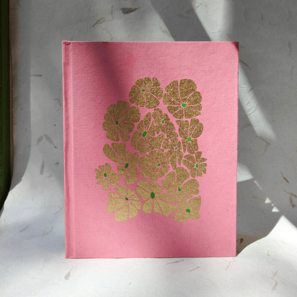 Dotted Handmade Paper Notebook- Pink | Verified Sustainable Notebooks & Notepads on Brown Living™