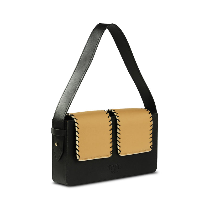 Double Flap Shoulder Bag | Verified Sustainable Womens Handbag on Brown Living™