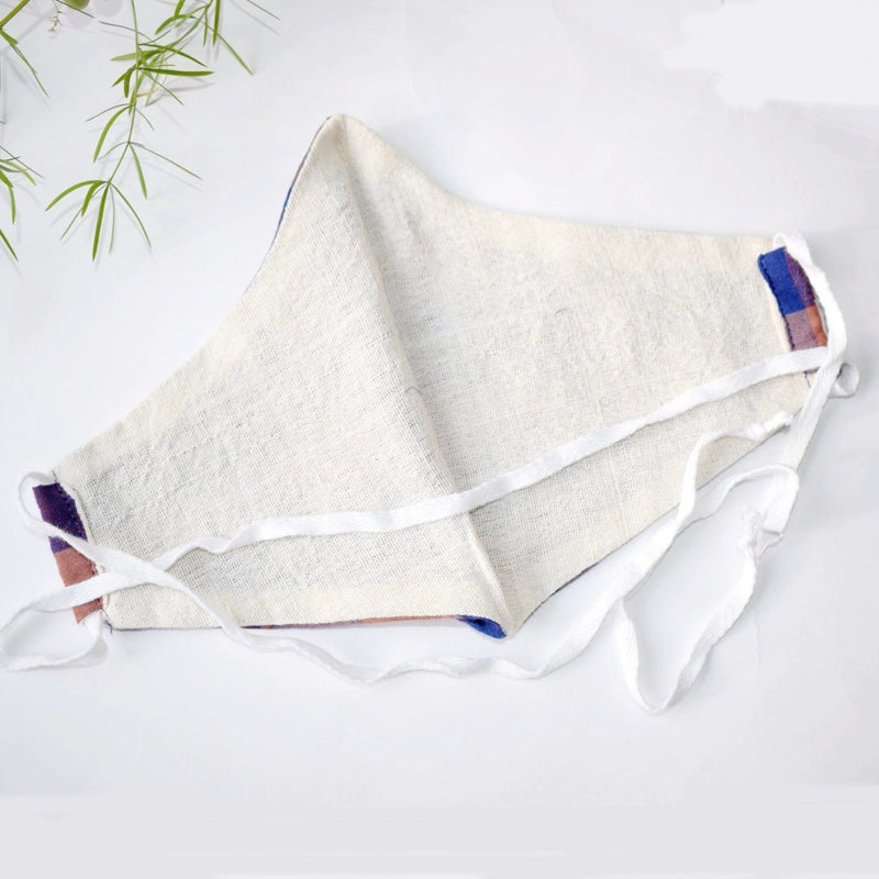 Buy Double Layered Handloom Cotton Face Mask -Set of 3 | Shop Verified Sustainable Face Mask on Brown Living™