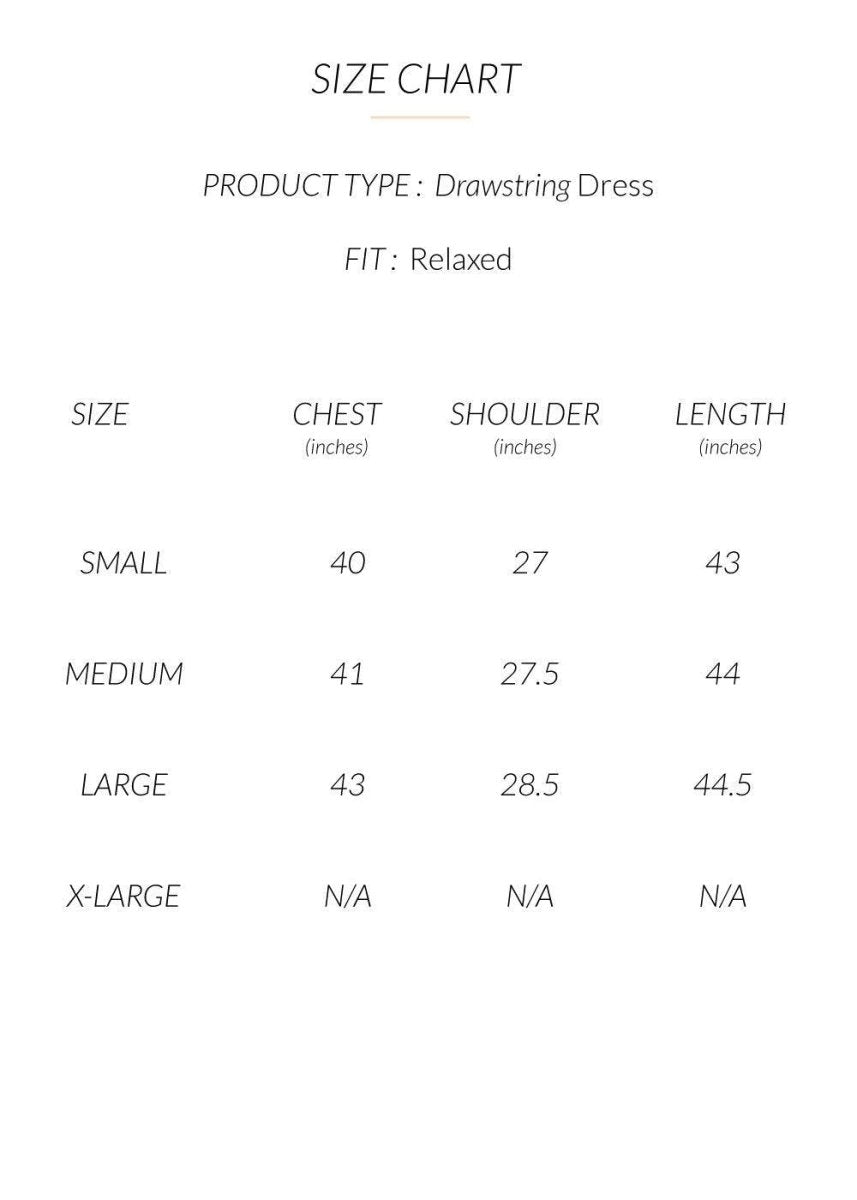 Drawstring Leisure Dress | Verified Sustainable by Brown Living™