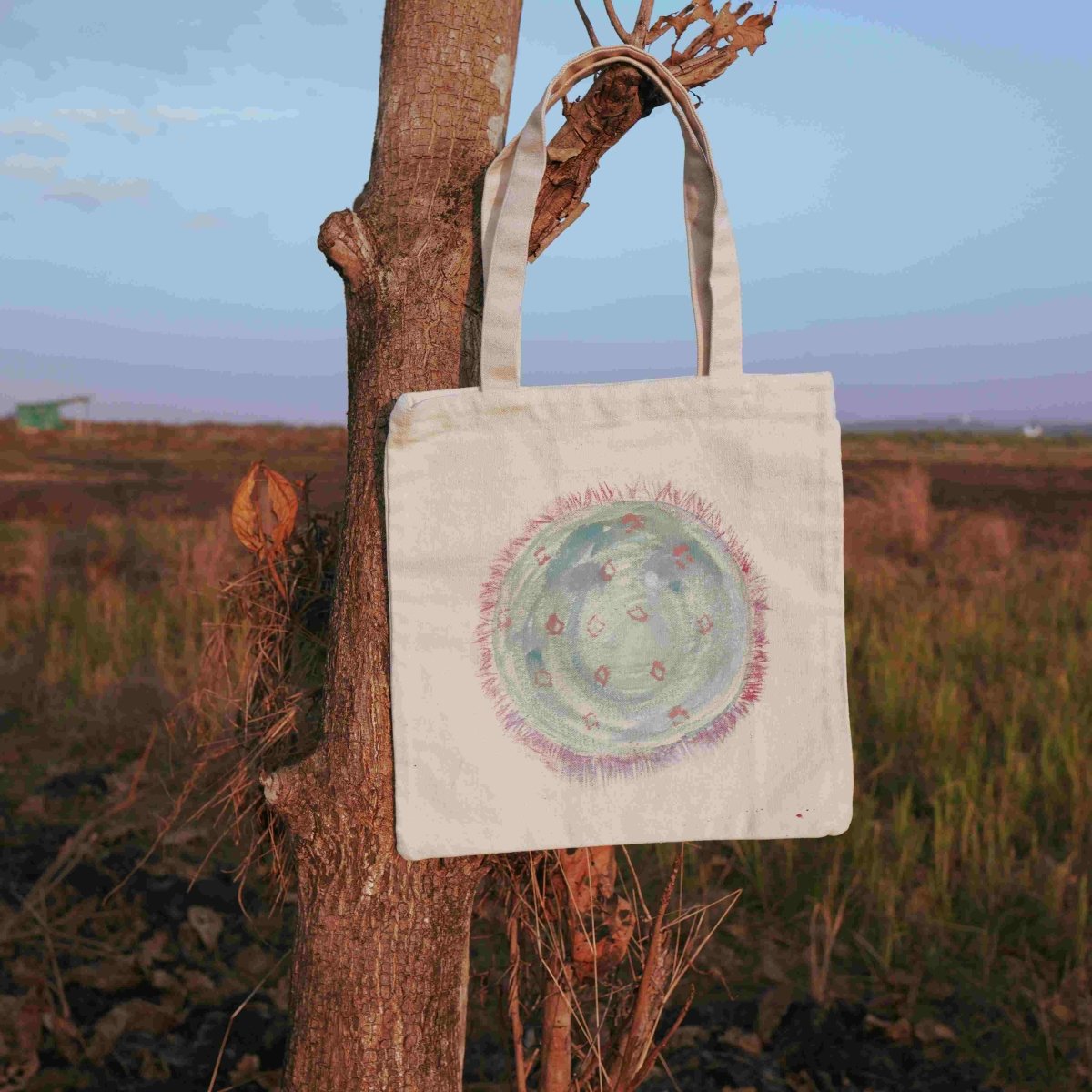 Dreamcatcher Handpainted Tote Bag | Verified Sustainable by Brown Living™