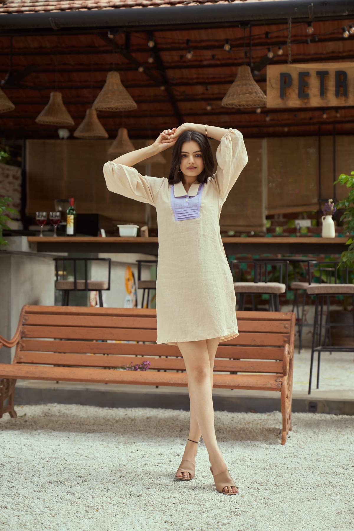 Dreamy Short Hem and Linen Dress | Verified Sustainable by Brown Living™