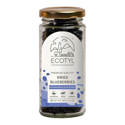 Dried Blueberries | Whole Dried Fruit | Healthy Snack |150g | Verified Sustainable by Brown Living™