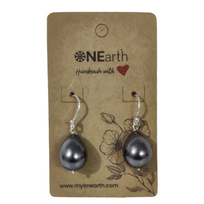 Drop Baroque Shell Pearl Earrings | Verified Sustainable by Brown Living™