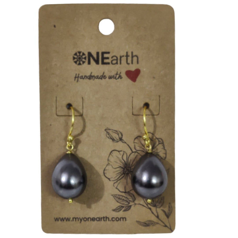 Buy Drop Baroque Shell Pearl Earrings | Shop Verified Sustainable Products on Brown Living