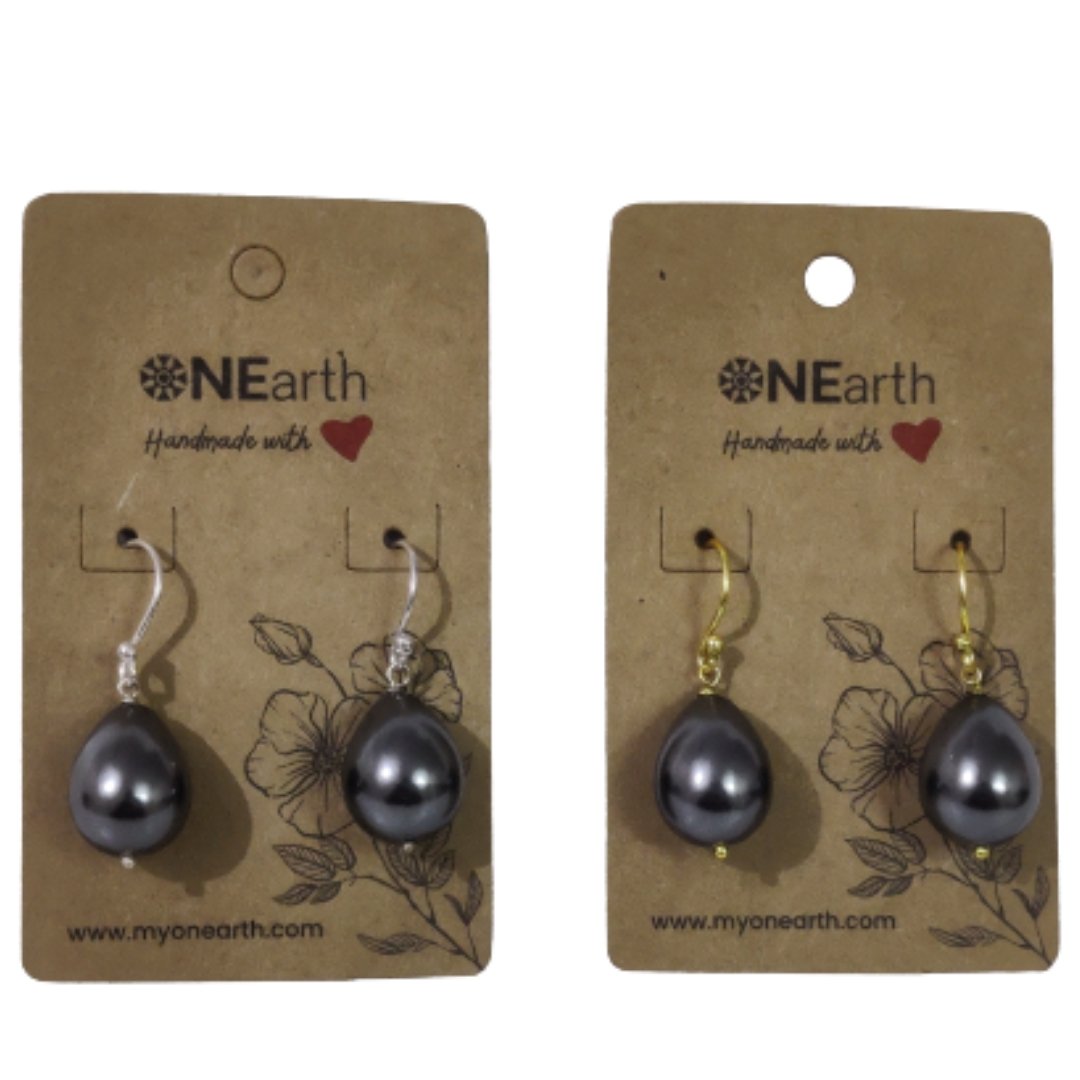 Drop Baroque Shell Pearl Earrings | Verified Sustainable by Brown Living™