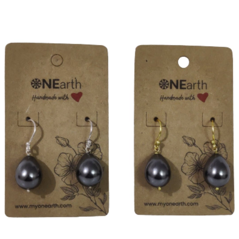 Buy Drop Baroque Shell Pearl Earrings | Shop Verified Sustainable Products on Brown Living