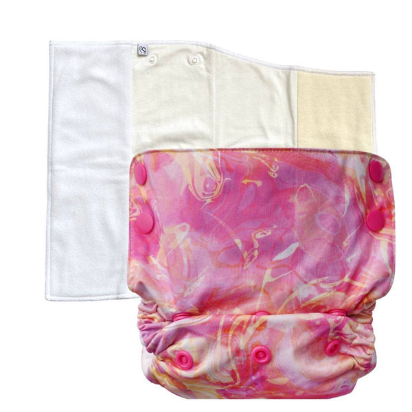 Buy Duet Pro Night Reusable Baby Diaper - Fuchsia | Shop Verified Sustainable Baby Diapers on Brown Living™
