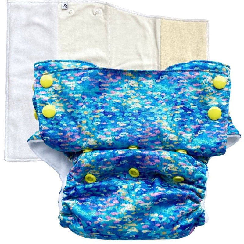 Buy Duet Pro Night Reusable Baby Diaper- Waterlily | Shop Verified Sustainable Products on Brown Living