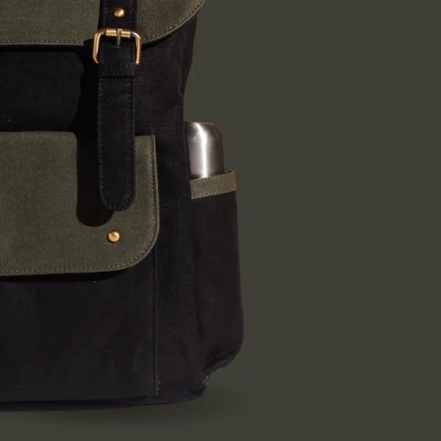 Dugong Backpack - Canvas Daily/Travel Sustainable Backpack | Verified Sustainable by Brown Living™