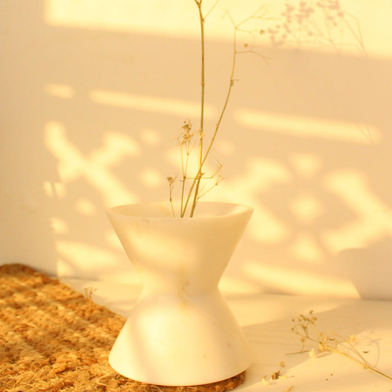 Dumroo Marble Vase | Verified Sustainable Vases on Brown Living™