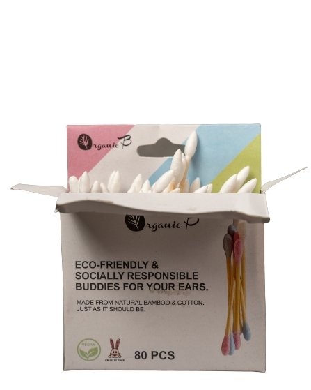 Buy Ear Buds/Swabs (Pack of 4) | 640 Tips in Cardboard Box | 100% Pure & Soft Cotton | Shop Verified Sustainable Ear Buds on Brown Living™