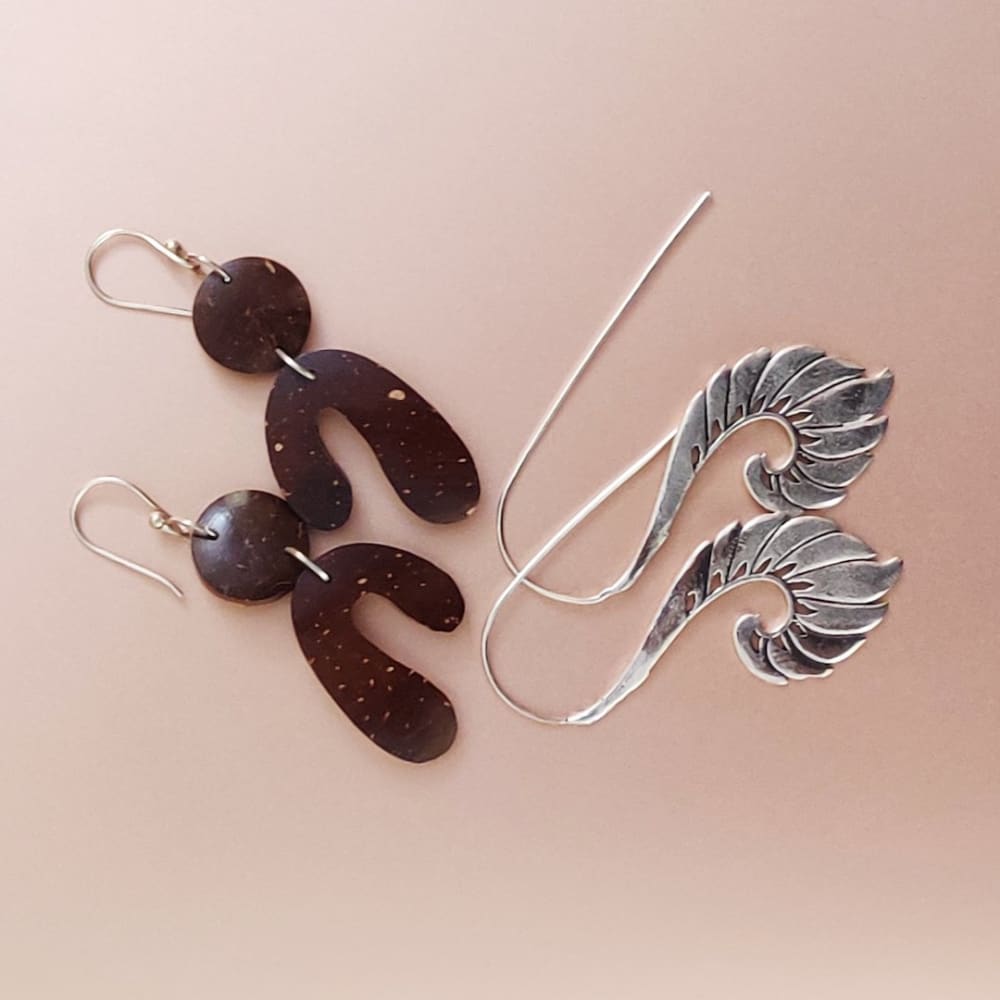 Earrings Set - Silver Human | Verified Sustainable by Brown Living™