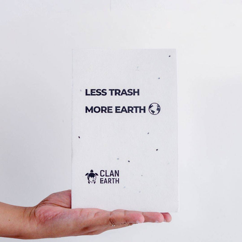 Buy Earth First Stationery Kit - Notebook with plantable cover and pen and pencil recycled paper | Shop Verified Sustainable Products on Brown Living