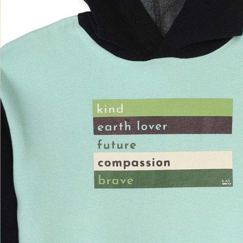 Buy Earth Lover Unisex Hoodie, Blue | Planet First | Shop Verified Sustainable Kids Sweat Shirts on Brown Living™