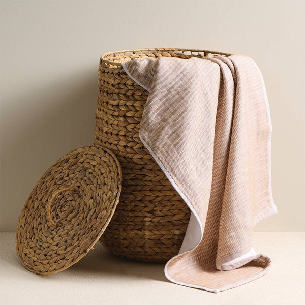Earth Stucco Bamboo Hammam Terry Bath Towel-Burlap | Verified Sustainable Bath Linens on Brown Living™