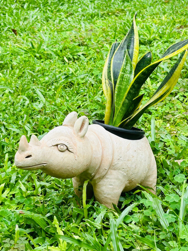 Earthy Rhino Earthern Planter | Verified Sustainable Pots & Planters on Brown Living™