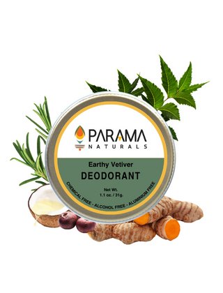 Buy Earthy Vetiver Deodorant- 31g | Shop Verified Sustainable Products on Brown Living