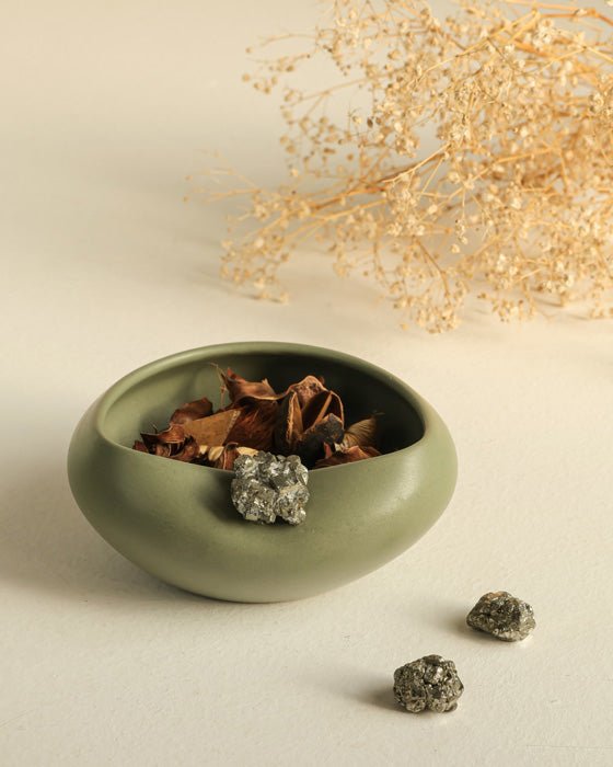 Buy Echo Bowl - Sage Green | Shop Verified Sustainable Vases on Brown Living™