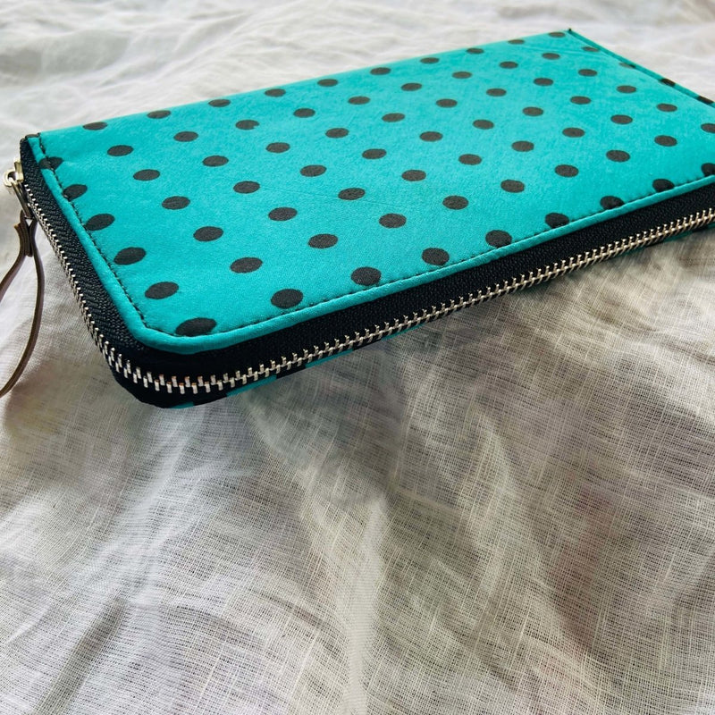 Buy Eco-Friendly Hand-made Wallet - Green Polka | Shop Verified Sustainable Travel Accessories on Brown Living™