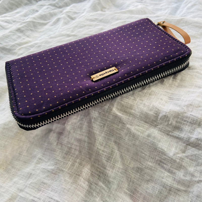 Buy Eco-Friendly Hand-made Wallet - Purple | Shop Verified Sustainable Products on Brown Living