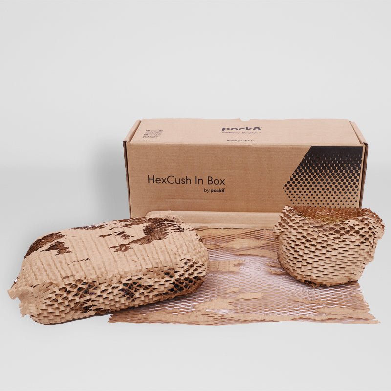 Honeycomb Paper Bubble Wrap with Dispenser (100M x 15" Roll) | Verified Sustainable by Brown Living™