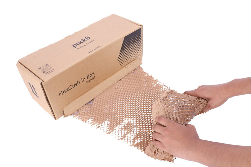 Buy Honeycomb Paper Bubble Wrap with Dispenser (100M x 15" Roll) | Shop Verified Sustainable Packing Materials on Brown Living™