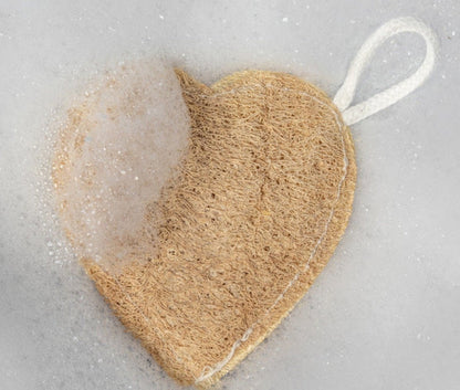 Eco Friendly Loofah for Bath - Heart Shape | Verified Sustainable by Brown Living™