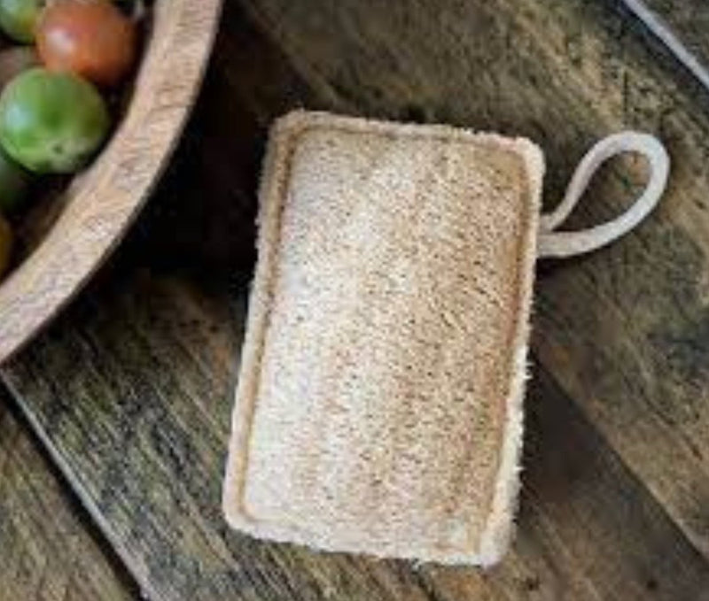 Eco Friendly Loofah for Bath- Rectangular Shape | Verified Sustainable Bath Accessories on Brown Living™
