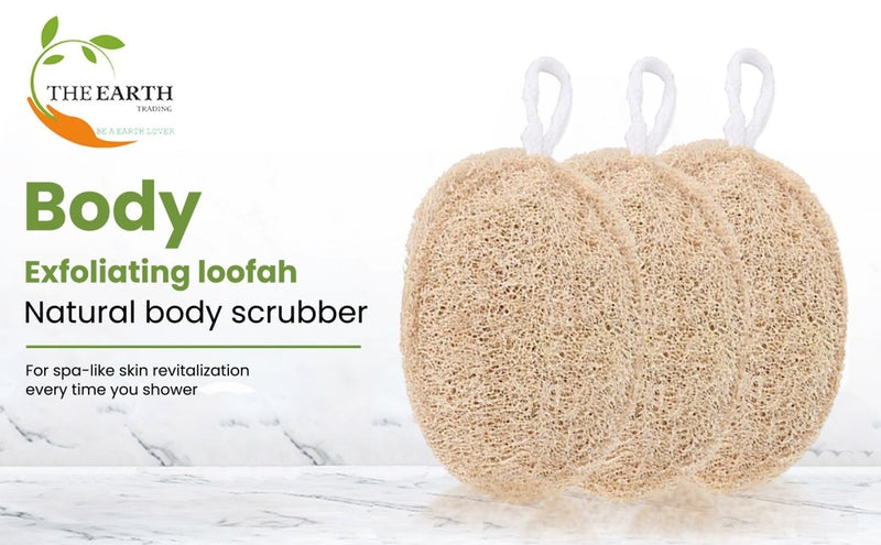 Eco Friendly Loofah for Bath- Round Shape | Verified Sustainable Bath Accessories on Brown Living™