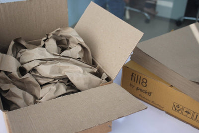 Eco friendly Paper Bubble Wrap and Paper Void Filler Combo – Packing Materials on Brown Living™. SKU: WJ - 1H4D - FSVK. Img 5.