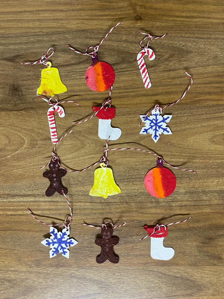 Buy Eco-friendly Seed Paper Christmas Ornaments (Set of 12) | Shop Verified Sustainable Wall Decor on Brown Living™