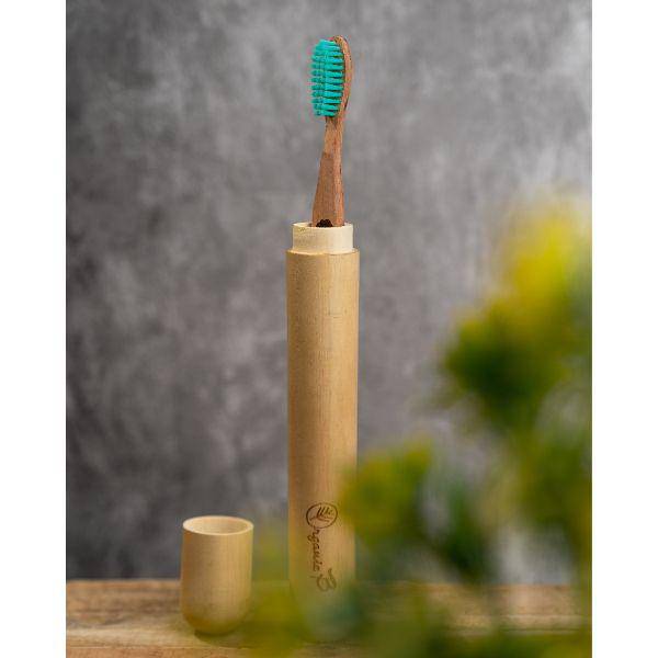 Buy Eco Friendly Travel Case with Neem Toothbrush | Shop Verified Sustainable Tooth Brush on Brown Living™