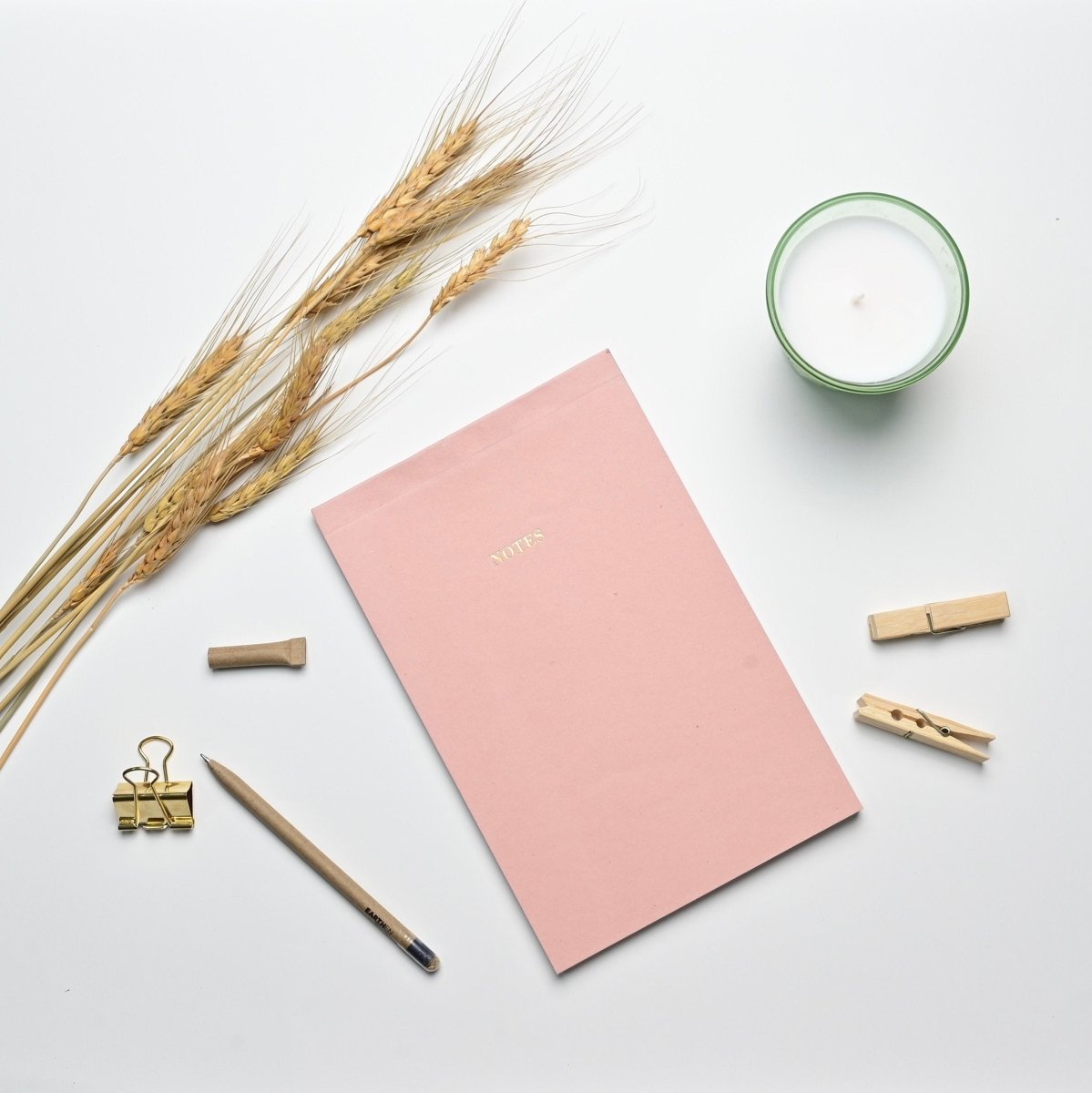 Eco - friendly Tree Free Notepad | Peach | Verified Sustainable by Brown Living™