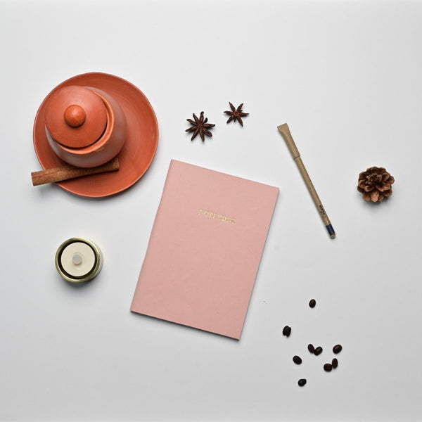 Buy Eco-friendly Tree Free Softbound Notebook | Peach | Shop Verified Sustainable Notebooks & Notepads on Brown Living™