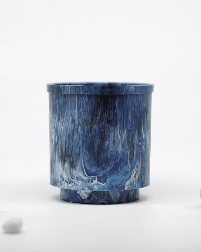 Buy Eco-Planter I Luxury Blue I Recycled | Shop Verified Sustainable Pots & Planters on Brown Living™