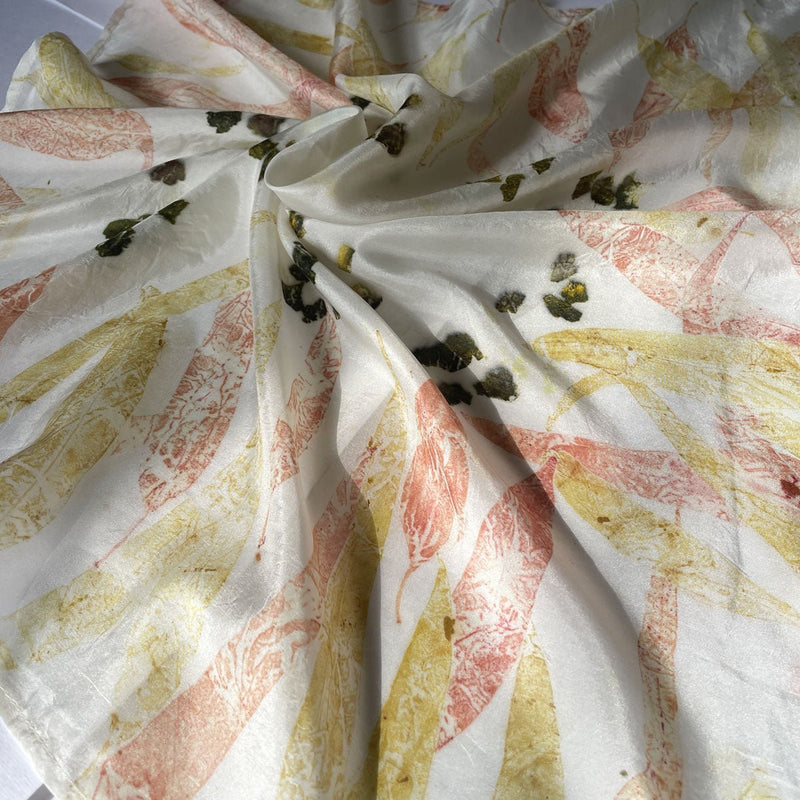 Buy Eco-printed Leaf Print Bandana | Shop Verified Sustainable Womens Accessories on Brown Living™