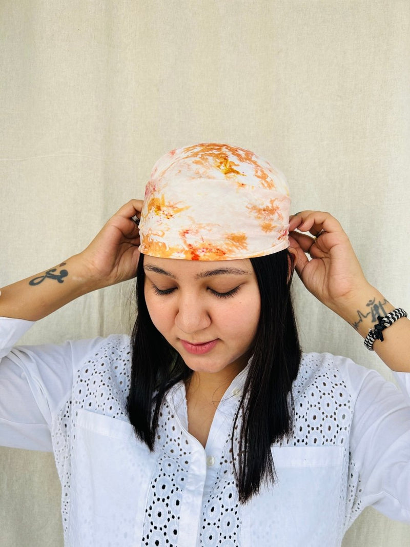Buy Eco-printed Silk Bandana - Multicolor | Shop Verified Sustainable Products on Brown Living