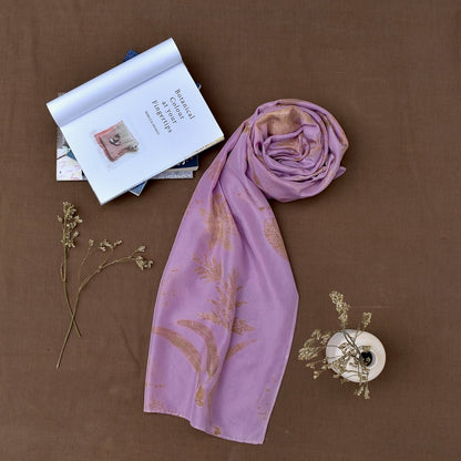 Eco - Printed Silk Scarves | Verified Sustainable by Brown Living™