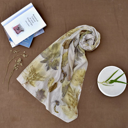 Eco - Printed Silk Scarves | Verified Sustainable by Brown Living™