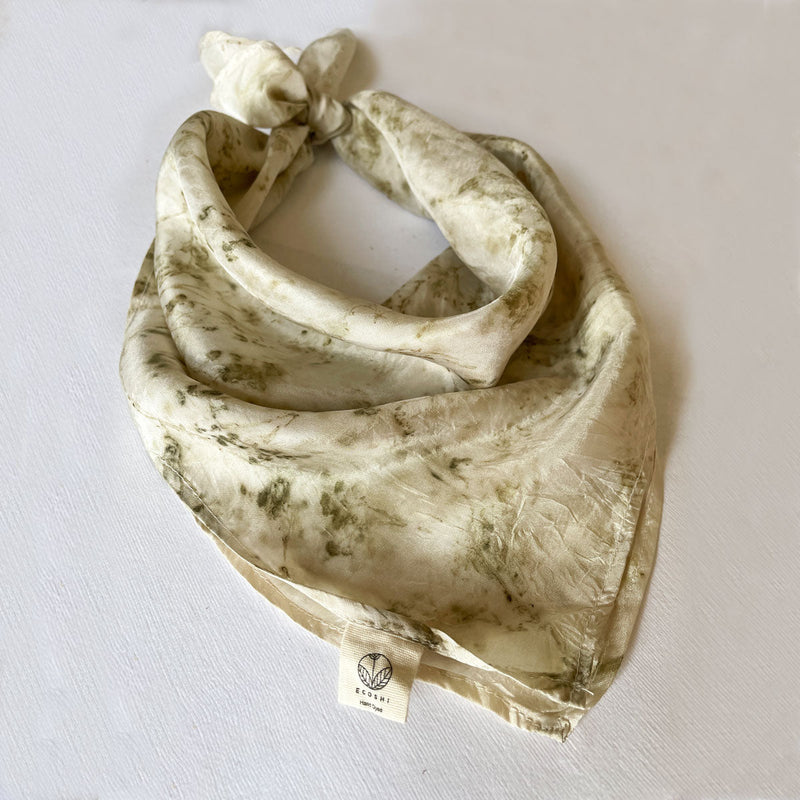 Buy Eco-printed Wild Flower Bandana | Shop Verified Sustainable Womens Accessories on Brown Living™