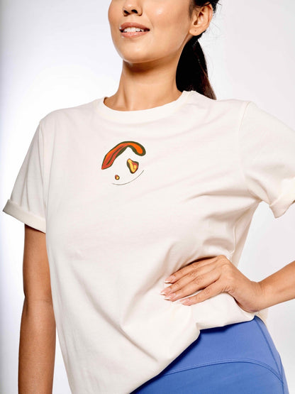 Ecocentric - 100% Organic Cotton Unisex Tee - White | Verified Sustainable by Brown Living™