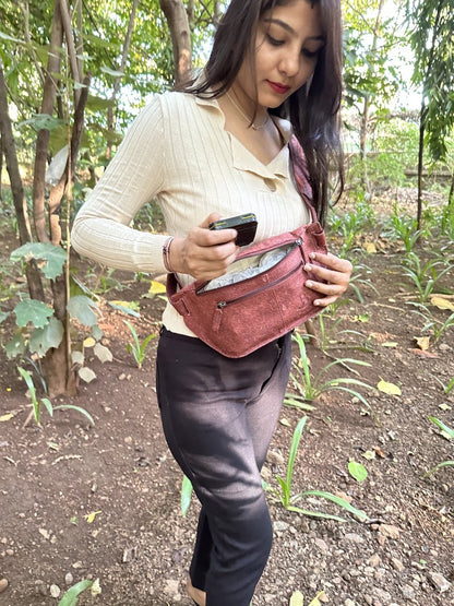 Ecofriendly Coco Bump Bag | Cotton Unisex Fanny Pack | Sustainable Waist Bag | Verified Sustainable by Brown Living™